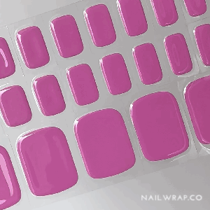 Buy Persian Pink - Pedicure (Semi-Cured Gel) Premium Designer Nail Polish Wraps & Semicured Gel Nail Stickers at the lowest price in Singapore from NAILWRAP.CO. Worldwide Shipping. Achieve instant designer nail art manicure in under 10 minutes - perfect for bridal, wedding and special occasion.