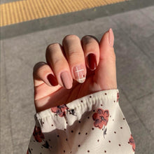 Load image into Gallery viewer, Buy Ada Grid Premium Designer Nail Polish Wraps &amp; Semicured Gel Nail Stickers at the lowest price in Singapore from NAILWRAP.CO. Worldwide Shipping. Achieve instant designer nail art manicure in under 10 minutes - perfect for bridal, wedding and special occasion.