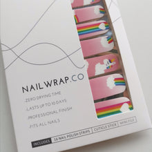 Load image into Gallery viewer, Buy Unicorn Dreams 🌈 Premium Designer Nail Polish Wraps &amp; Semicured Gel Nail Stickers at the lowest price in Singapore from NAILWRAP.CO. Worldwide Shipping. Achieve instant designer nail art manicure in under 10 minutes - perfect for bridal, wedding and special occasion.