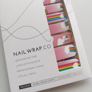 Buy Unicorn Dreams 🌈 Premium Designer Nail Polish Wraps & Semicured Gel Nail Stickers at the lowest price in Singapore from NAILWRAP.CO. Worldwide Shipping. Achieve instant designer nail art manicure in under 10 minutes - perfect for bridal, wedding and special occasion.