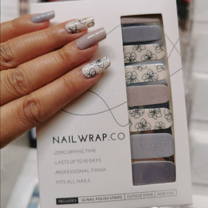 Buy Sasha Floral Premium Designer Nail Polish Wraps & Semicured Gel Nail Stickers at the lowest price in Singapore from NAILWRAP.CO. Worldwide Shipping. Achieve instant designer nail art manicure in under 10 minutes - perfect for bridal, wedding and special occasion.