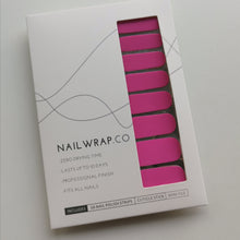 Load image into Gallery viewer, Buy Paris Pink (Solid) Premium Designer Nail Polish Wraps &amp; Semicured Gel Nail Stickers at the lowest price in Singapore from NAILWRAP.CO. Worldwide Shipping. Achieve instant designer nail art manicure in under 10 minutes - perfect for bridal, wedding and special occasion.