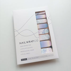 Buy Rainbow Marble Premium Designer Nail Polish Wraps & Semicured Gel Nail Stickers at the lowest price in Singapore from NAILWRAP.CO. Worldwide Shipping. Achieve instant designer nail art manicure in under 10 minutes - perfect for bridal, wedding and special occasion.