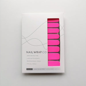 Buy Neon Pink (Solid) Premium Designer Nail Polish Wraps & Semicured Gel Nail Stickers at the lowest price in Singapore from NAILWRAP.CO. Worldwide Shipping. Achieve instant designer nail art manicure in under 10 minutes - perfect for bridal, wedding and special occasion.