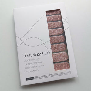 Buy Rose Gold (Glitter) Premium Designer Nail Polish Wraps & Semicured Gel Nail Stickers at the lowest price in Singapore from NAILWRAP.CO. Worldwide Shipping. Achieve instant designer nail art manicure in under 10 minutes - perfect for bridal, wedding and special occasion.