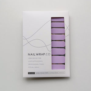 Buy Luscious Lilac (Solid) Premium Designer Nail Polish Wraps & Semicured Gel Nail Stickers at the lowest price in Singapore from NAILWRAP.CO. Worldwide Shipping. Achieve instant designer nail art manicure in under 10 minutes - perfect for bridal, wedding and special occasion.