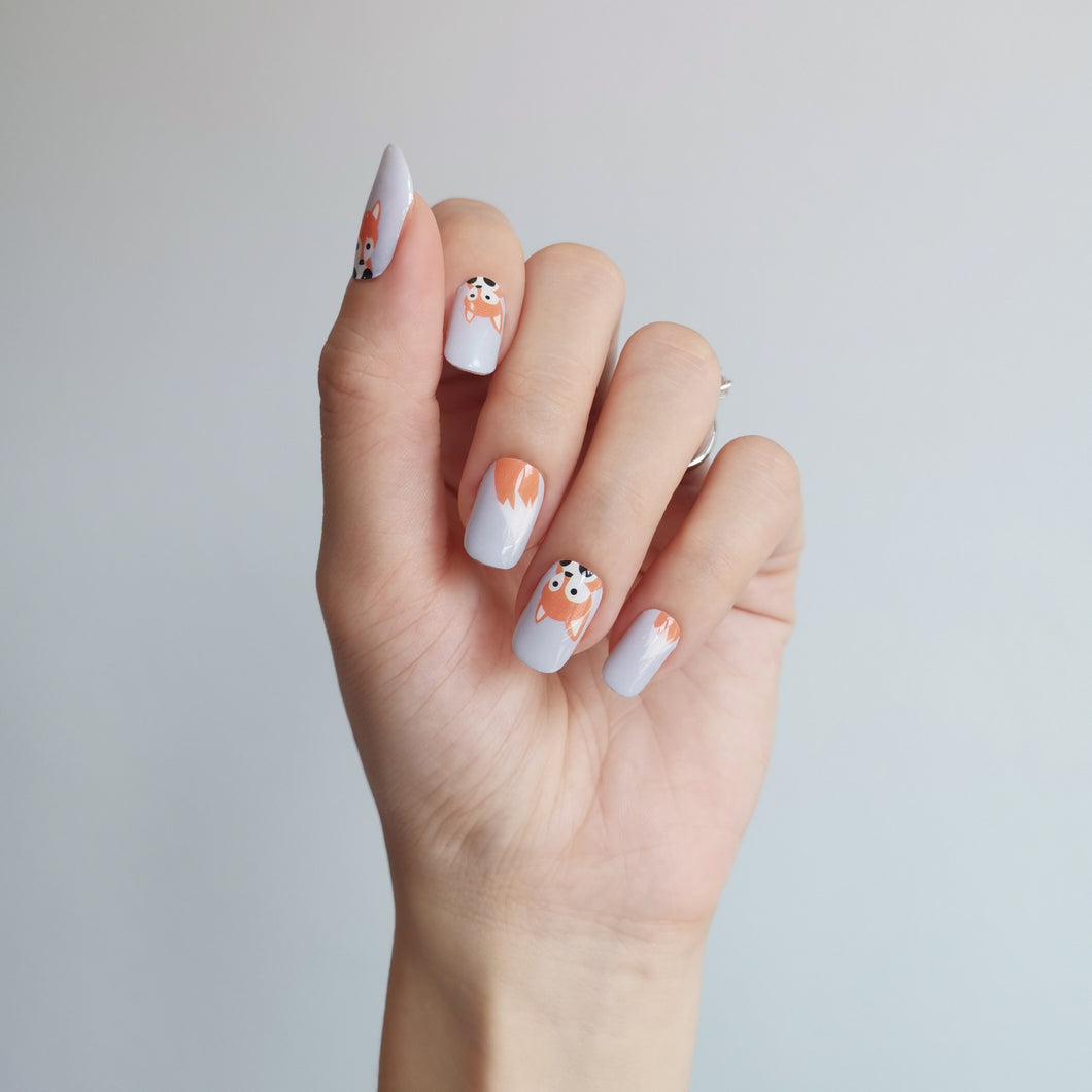 Buy Little Fox Premium Designer Nail Polish Wraps & Semicured Gel Nail Stickers at the lowest price in Singapore from NAILWRAP.CO. Worldwide Shipping. Achieve instant designer nail art manicure in under 10 minutes - perfect for bridal, wedding and special occasion.