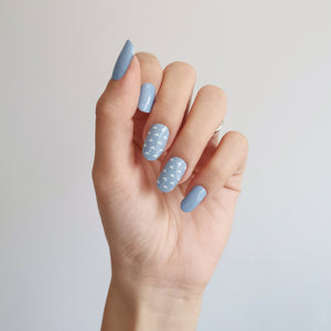 Buy White Cloud Overlay ☁️ Premium Designer Nail Polish Wraps & Semicured Gel Nail Stickers at the lowest price in Singapore from NAILWRAP.CO. Worldwide Shipping. Achieve instant designer nail art manicure in under 10 minutes - perfect for bridal, wedding and special occasion.