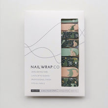 Load image into Gallery viewer, Buy Jurassic Park 🦖 Premium Designer Nail Polish Wraps &amp; Semicured Gel Nail Stickers at the lowest price in Singapore from NAILWRAP.CO. Worldwide Shipping. Achieve instant designer nail art manicure in under 10 minutes - perfect for bridal, wedding and special occasion.
