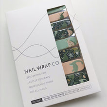 Load image into Gallery viewer, Buy Jurassic Park 🦖 Premium Designer Nail Polish Wraps &amp; Semicured Gel Nail Stickers at the lowest price in Singapore from NAILWRAP.CO. Worldwide Shipping. Achieve instant designer nail art manicure in under 10 minutes - perfect for bridal, wedding and special occasion.