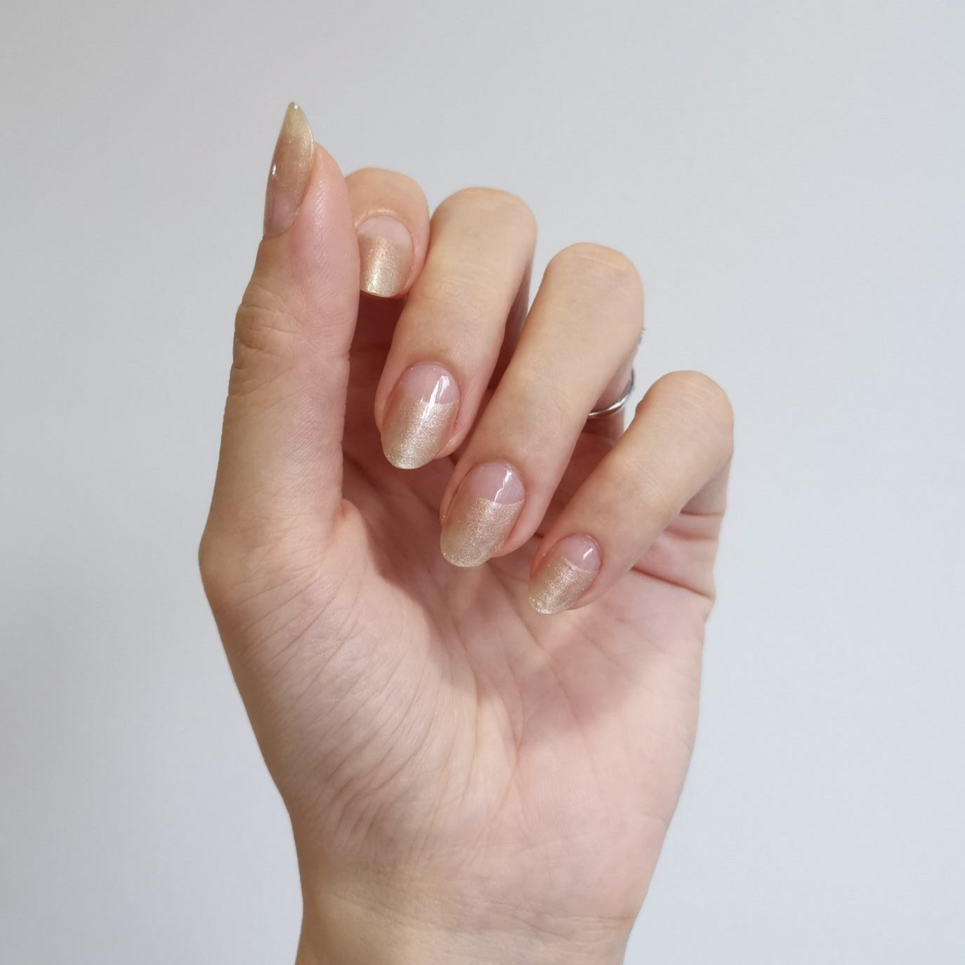 Half and Half Nails | midn1ghtbutterfly