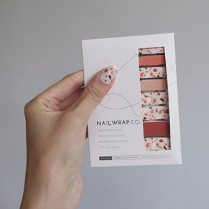 Buy Murano Terrazzo Premium Designer Nail Polish Wraps & Semicured Gel Nail Stickers at the lowest price in Singapore from NAILWRAP.CO. Worldwide Shipping. Achieve instant designer nail art manicure in under 10 minutes - perfect for bridal, wedding and special occasion.