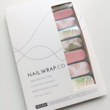 Load image into Gallery viewer, Buy Aubrey Abstract Floral Premium Designer Nail Polish Wraps &amp; Semicured Gel Nail Stickers at the lowest price in Singapore from NAILWRAP.CO. Worldwide Shipping. Achieve instant designer nail art manicure in under 10 minutes - perfect for bridal, wedding and special occasion.