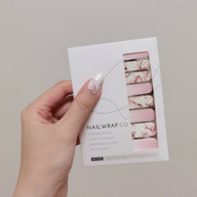 Load image into Gallery viewer, Buy Rose Gold Marble Premium Designer Nail Polish Wraps &amp; Semicured Gel Nail Stickers at the lowest price in Singapore from NAILWRAP.CO. Worldwide Shipping. Achieve instant designer nail art manicure in under 10 minutes - perfect for bridal, wedding and special occasion.