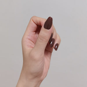 Buy Chocolate Truffle (Solid) Premium Designer Nail Polish Wraps & Semicured Gel Nail Stickers at the lowest price in Singapore from NAILWRAP.CO. Worldwide Shipping. Achieve instant designer nail art manicure in under 10 minutes - perfect for bridal, wedding and special occasion.