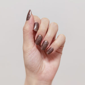Buy Classic Chestnut Glitter Premium Designer Nail Polish Wraps & Semicured Gel Nail Stickers at the lowest price in Singapore from NAILWRAP.CO. Worldwide Shipping. Achieve instant designer nail art manicure in under 10 minutes - perfect for bridal, wedding and special occasion.
