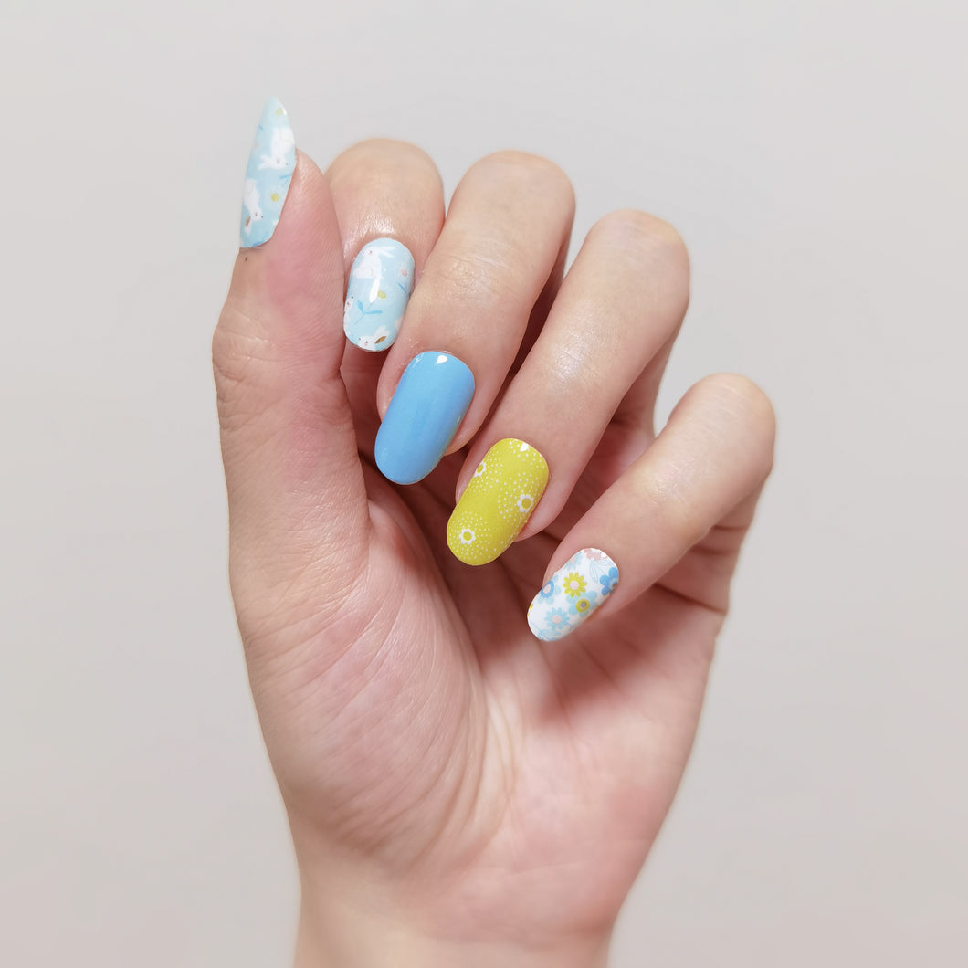 Buy Honey Bunny Premium Designer Nail Polish Wraps & Semicured Gel Nail Stickers at the lowest price in Singapore from NAILWRAP.CO. Worldwide Shipping. Achieve instant designer nail art manicure in under 10 minutes - perfect for bridal, wedding and special occasion.