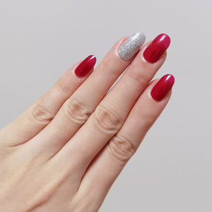 Buy Crimson Glitz Premium Designer Nail Polish Wraps & Semicured Gel Nail Stickers at the lowest price in Singapore from NAILWRAP.CO. Worldwide Shipping. Achieve instant designer nail art manicure in under 10 minutes - perfect for bridal, wedding and special occasion.
