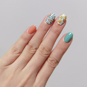 Buy Citrus Punch 🍊 Premium Designer Nail Polish Wraps & Semicured Gel Nail Stickers at the lowest price in Singapore from NAILWRAP.CO. Worldwide Shipping. Achieve instant designer nail art manicure in under 10 minutes - perfect for bridal, wedding and special occasion.