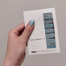 Load image into Gallery viewer, Buy Empower Mint Premium Designer Nail Polish Wraps &amp; Semicured Gel Nail Stickers at the lowest price in Singapore from NAILWRAP.CO. Worldwide Shipping. Achieve instant designer nail art manicure in under 10 minutes - perfect for bridal, wedding and special occasion.