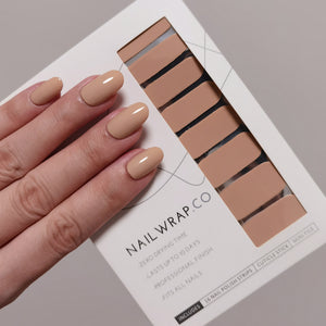 Buy Tan (Solid) Premium Designer Nail Polish Wraps & Semicured Gel Nail Stickers at the lowest price in Singapore from NAILWRAP.CO. Worldwide Shipping. Achieve instant designer nail art manicure in under 10 minutes - perfect for bridal, wedding and special occasion.