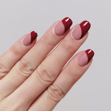 Load image into Gallery viewer, Buy Strawberry Milk Tea Premium Designer Nail Polish Wraps &amp; Semicured Gel Nail Stickers at the lowest price in Singapore from NAILWRAP.CO. Worldwide Shipping. Achieve instant designer nail art manicure in under 10 minutes - perfect for bridal, wedding and special occasion.