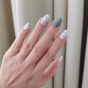 Buy Tenderness 🌿 Premium Designer Nail Polish Wraps & Semicured Gel Nail Stickers at the lowest price in Singapore from NAILWRAP.CO. Worldwide Shipping. Achieve instant designer nail art manicure in under 10 minutes - perfect for bridal, wedding and special occasion.