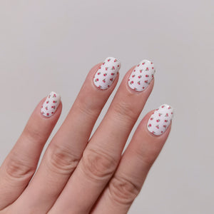 Buy Cherry 🍒 Premium Designer Nail Polish Wraps & Semicured Gel Nail Stickers at the lowest price in Singapore from NAILWRAP.CO. Worldwide Shipping. Achieve instant designer nail art manicure in under 10 minutes - perfect for bridal, wedding and special occasion.