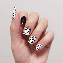 Load image into Gallery viewer, Buy Animal Print Premium Designer Nail Polish Wraps &amp; Semicured Gel Nail Stickers at the lowest price in Singapore from NAILWRAP.CO. Worldwide Shipping. Achieve instant designer nail art manicure in under 10 minutes - perfect for bridal, wedding and special occasion.