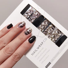 Load image into Gallery viewer, Buy Know Your Worth 💵 Premium Designer Nail Polish Wraps &amp; Semicured Gel Nail Stickers at the lowest price in Singapore from NAILWRAP.CO. Worldwide Shipping. Achieve instant designer nail art manicure in under 10 minutes - perfect for bridal, wedding and special occasion.