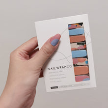 Load image into Gallery viewer, Buy Positively Palm Premium Designer Nail Polish Wraps &amp; Semicured Gel Nail Stickers at the lowest price in Singapore from NAILWRAP.CO. Worldwide Shipping. Achieve instant designer nail art manicure in under 10 minutes - perfect for bridal, wedding and special occasion.