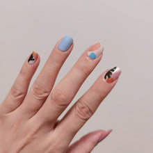 Load image into Gallery viewer, Buy Positively Palm Premium Designer Nail Polish Wraps &amp; Semicured Gel Nail Stickers at the lowest price in Singapore from NAILWRAP.CO. Worldwide Shipping. Achieve instant designer nail art manicure in under 10 minutes - perfect for bridal, wedding and special occasion.