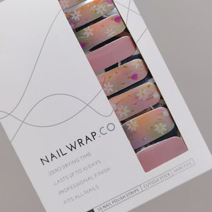 Buy Floral Melody Premium Designer Nail Polish Wraps & Semicured Gel Nail Stickers at the lowest price in Singapore from NAILWRAP.CO. Worldwide Shipping. Achieve instant designer nail art manicure in under 10 minutes - perfect for bridal, wedding and special occasion.