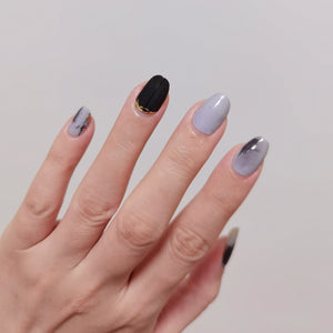 Buy In the Shadows Premium Designer Nail Polish Wraps & Semicured Gel Nail Stickers at the lowest price in Singapore from NAILWRAP.CO. Worldwide Shipping. Achieve instant designer nail art manicure in under 10 minutes - perfect for bridal, wedding and special occasion.