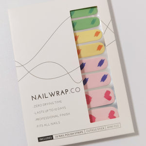 Buy Painted Hearts ❤️ Premium Designer Nail Polish Wraps & Semicured Gel Nail Stickers at the lowest price in Singapore from NAILWRAP.CO. Worldwide Shipping. Achieve instant designer nail art manicure in under 10 minutes - perfect for bridal, wedding and special occasion.
