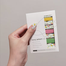 Load image into Gallery viewer, Buy Lemon Squeeze 🍋 Premium Designer Nail Polish Wraps &amp; Semicured Gel Nail Stickers at the lowest price in Singapore from NAILWRAP.CO. Worldwide Shipping. Achieve instant designer nail art manicure in under 10 minutes - perfect for bridal, wedding and special occasion.