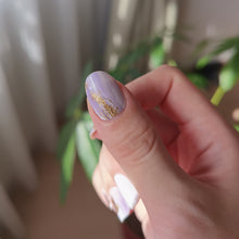 Load image into Gallery viewer, Buy Holly&#39;s Lilac Brush Premium Designer Nail Polish Wraps &amp; Semicured Gel Nail Stickers at the lowest price in Singapore from NAILWRAP.CO. Worldwide Shipping. Achieve instant designer nail art manicure in under 10 minutes - perfect for bridal, wedding and special occasion.