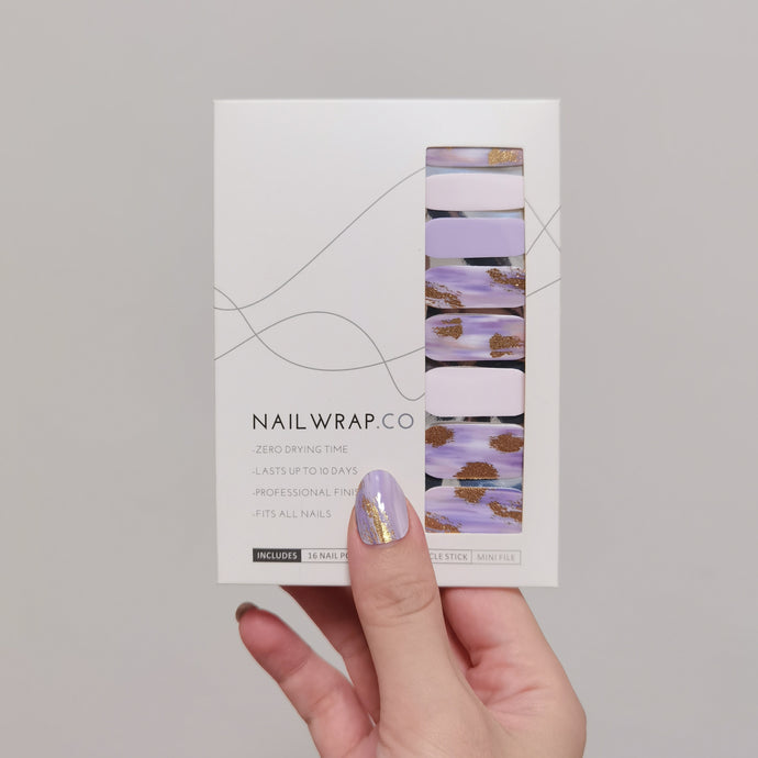 Buy Holly's Lilac Brush Premium Designer Nail Polish Wraps & Semicured Gel Nail Stickers at the lowest price in Singapore from NAILWRAP.CO. Worldwide Shipping. Achieve instant designer nail art manicure in under 10 minutes - perfect for bridal, wedding and special occasion.