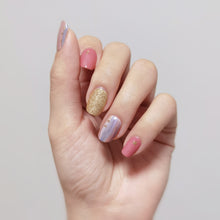 Load image into Gallery viewer, Buy Bysha Moon &amp; Stars Premium Designer Nail Polish Wraps &amp; Semicured Gel Nail Stickers at the lowest price in Singapore from NAILWRAP.CO. Worldwide Shipping. Achieve instant designer nail art manicure in under 10 minutes - perfect for bridal, wedding and special occasion.
