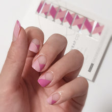 Load image into Gallery viewer, Buy Karla Duo Pink Premium Designer Nail Polish Wraps &amp; Semicured Gel Nail Stickers at the lowest price in Singapore from NAILWRAP.CO. Worldwide Shipping. Achieve instant designer nail art manicure in under 10 minutes - perfect for bridal, wedding and special occasion.