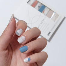Load image into Gallery viewer, Buy Leyna Abstract Premium Designer Nail Polish Wraps &amp; Semicured Gel Nail Stickers at the lowest price in Singapore from NAILWRAP.CO. Worldwide Shipping. Achieve instant designer nail art manicure in under 10 minutes - perfect for bridal, wedding and special occasion.