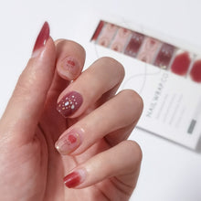 Load image into Gallery viewer, Buy Devyn Enchanted Rose Premium Designer Nail Polish Wraps &amp; Semicured Gel Nail Stickers at the lowest price in Singapore from NAILWRAP.CO. Worldwide Shipping. Achieve instant designer nail art manicure in under 10 minutes - perfect for bridal, wedding and special occasion.