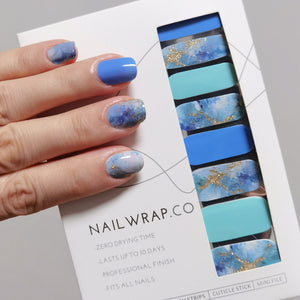 Buy Izzy Waves Premium Designer Nail Polish Wraps & Semicured Gel Nail Stickers at the lowest price in Singapore from NAILWRAP.CO. Worldwide Shipping. Achieve instant designer nail art manicure in under 10 minutes - perfect for bridal, wedding and special occasion.