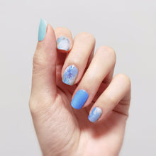 Load image into Gallery viewer, Buy Izzy Waves Premium Designer Nail Polish Wraps &amp; Semicured Gel Nail Stickers at the lowest price in Singapore from NAILWRAP.CO. Worldwide Shipping. Achieve instant designer nail art manicure in under 10 minutes - perfect for bridal, wedding and special occasion.