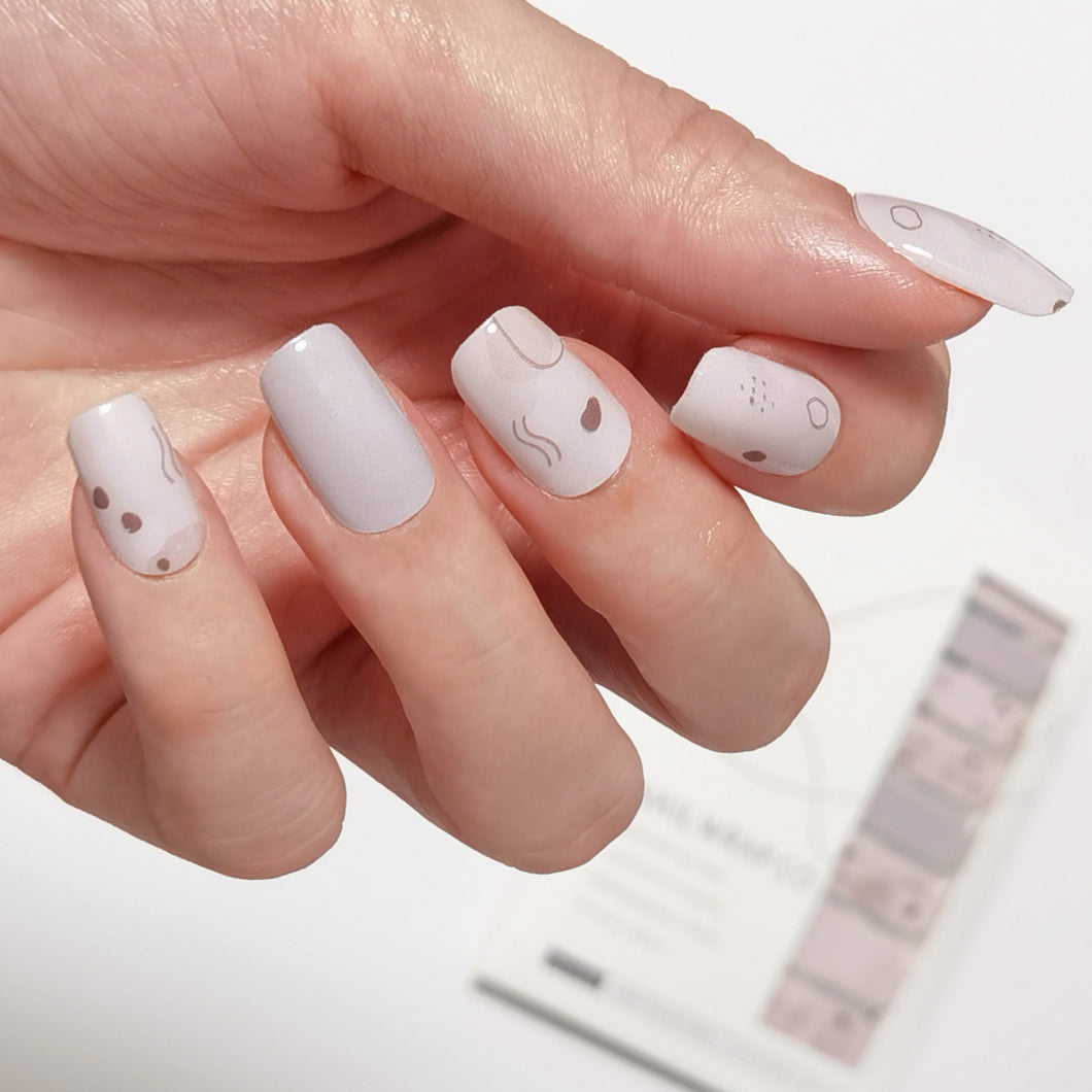 Buy Lorena Abstract Patterns Premium Designer Nail Polish Wraps & Semicured Gel Nail Stickers at the lowest price in Singapore from NAILWRAP.CO. Worldwide Shipping. Achieve instant designer nail art manicure in under 10 minutes - perfect for bridal, wedding and special occasion.