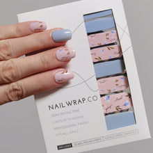 Load image into Gallery viewer, Buy Annalise Floral Premium Designer Nail Polish Wraps &amp; Semicured Gel Nail Stickers at the lowest price in Singapore from NAILWRAP.CO. Worldwide Shipping. Achieve instant designer nail art manicure in under 10 minutes - perfect for bridal, wedding and special occasion.