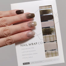 Load image into Gallery viewer, Buy Rielle Plaid Premium Designer Nail Polish Wraps &amp; Semicured Gel Nail Stickers at the lowest price in Singapore from NAILWRAP.CO. Worldwide Shipping. Achieve instant designer nail art manicure in under 10 minutes - perfect for bridal, wedding and special occasion.