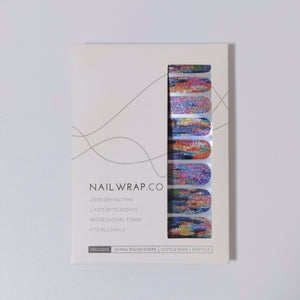 Buy Rainbow Strokes (Glitter) 🌈 Premium Designer Nail Polish Wraps & Semicured Gel Nail Stickers at the lowest price in Singapore from NAILWRAP.CO. Worldwide Shipping. Achieve instant designer nail art manicure in under 10 minutes - perfect for bridal, wedding and special occasion.