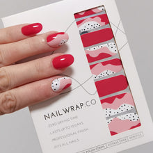 Load image into Gallery viewer, Buy Danna Abstract Premium Designer Nail Polish Wraps &amp; Semicured Gel Nail Stickers at the lowest price in Singapore from NAILWRAP.CO. Worldwide Shipping. Achieve instant designer nail art manicure in under 10 minutes - perfect for bridal, wedding and special occasion.