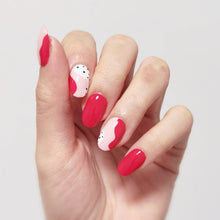 Load image into Gallery viewer, Buy Danna Abstract Premium Designer Nail Polish Wraps &amp; Semicured Gel Nail Stickers at the lowest price in Singapore from NAILWRAP.CO. Worldwide Shipping. Achieve instant designer nail art manicure in under 10 minutes - perfect for bridal, wedding and special occasion.